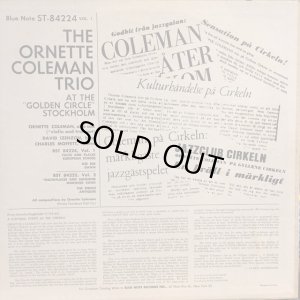 画像2: The Ornette Coleman Trio / At The "Golden Circle" Stockholm : Volume One