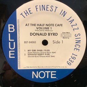 画像2: Donald Byrd / At The Half Note Cafe, Vol. 1