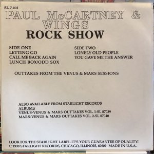 画像2: Paul McCartney & Wings / Rock Show (Venus & Mars Outtakes Vol. 3)