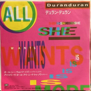 画像: Duran Duran / All She Wants Is 